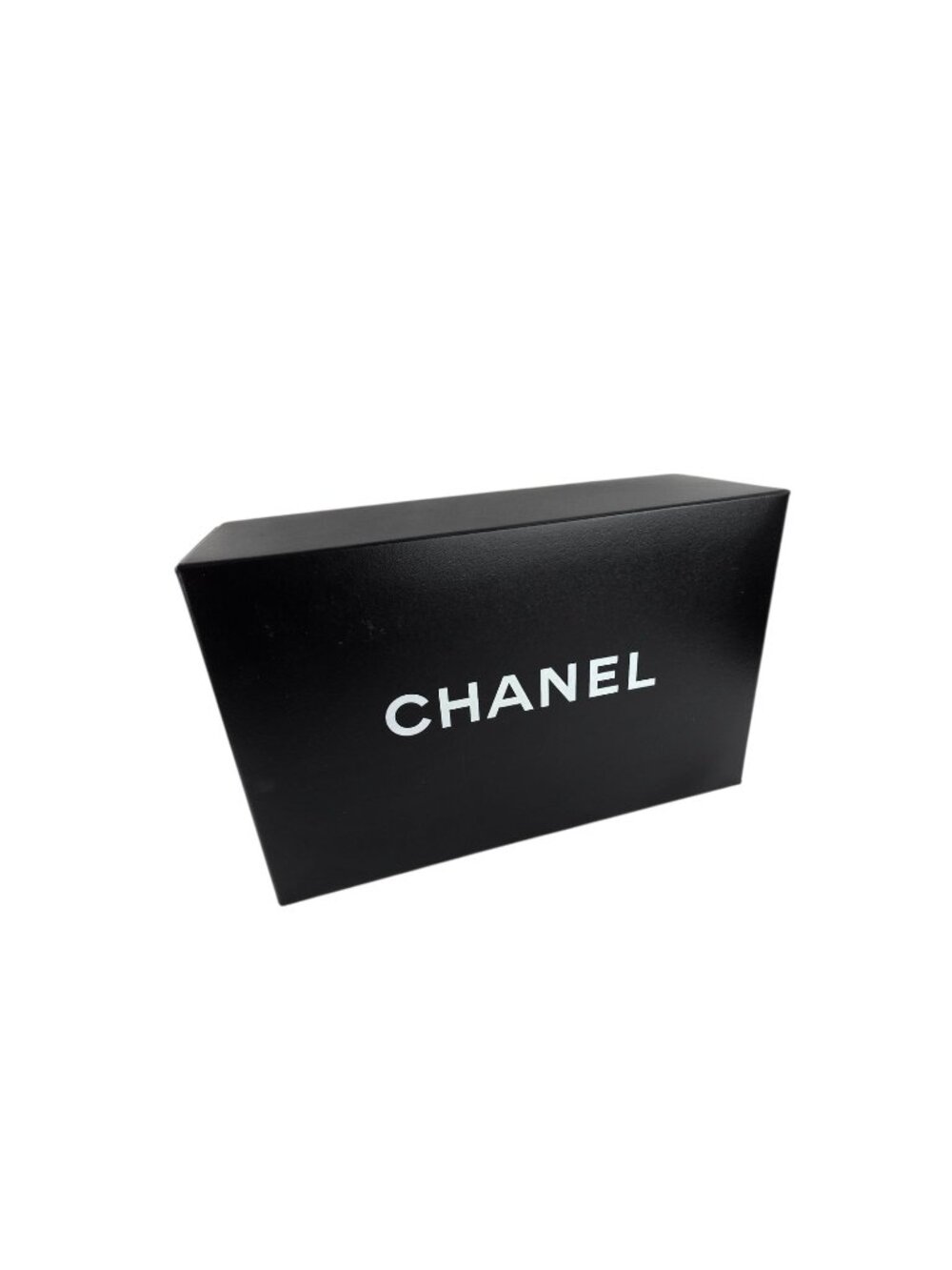 Chanel Black Empty Shoe Box With Tissue Paper EUC
